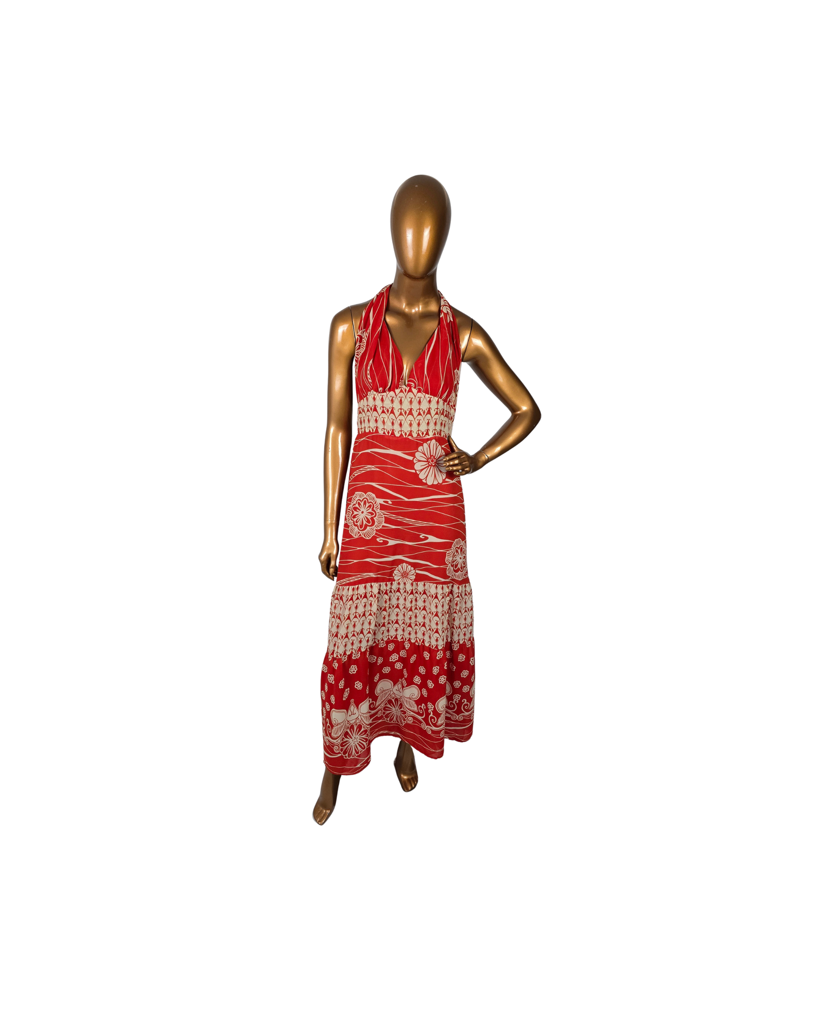 Vestido longo Ferrugem - P