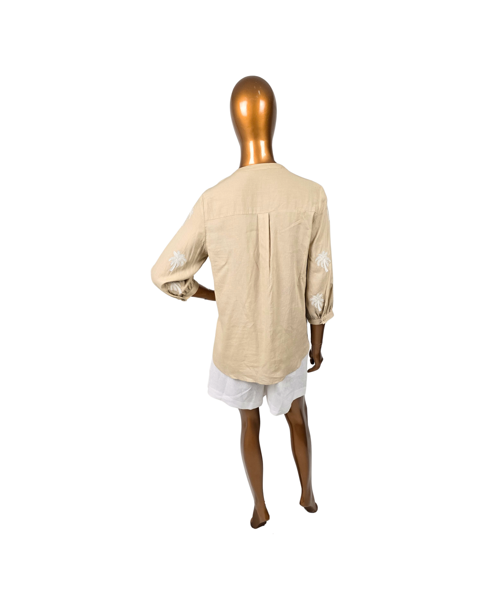 Blusa de manga curta Mundo Boho Chic - P - Imagem 2